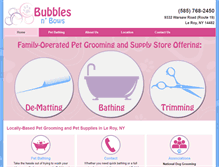 Tablet Screenshot of bubblesnbows.net